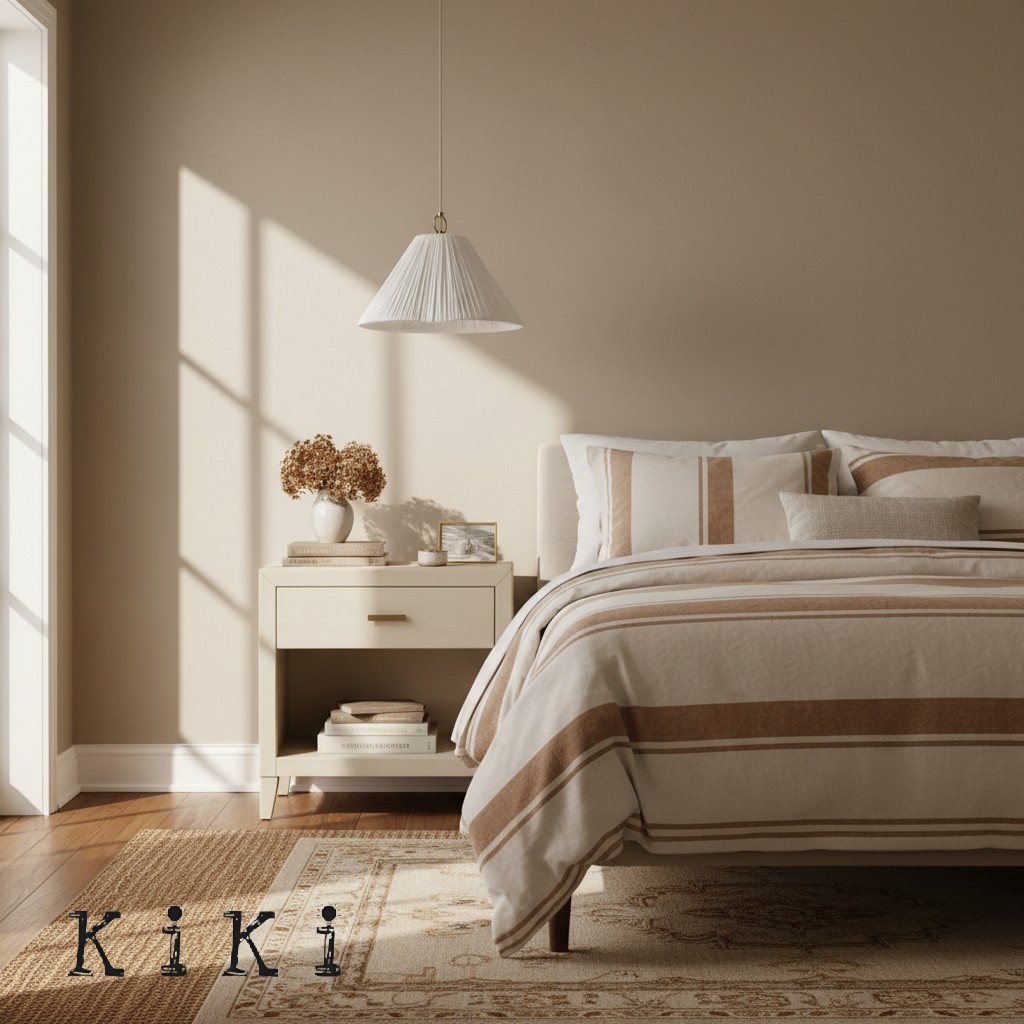 Linen Scalloped Pendant Light – Soft Pleated Fabric Shade Lamp For Kitchen & Dining KL1534