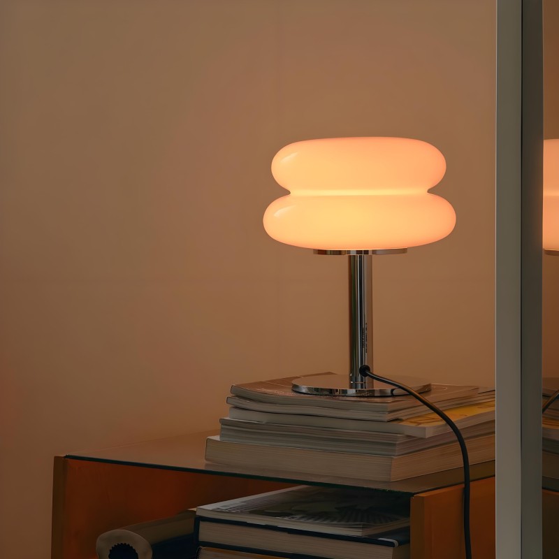Bauhaus Macaron Stained Glass Table Lamp