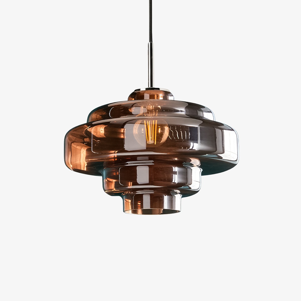 Modern Bauhaus Elegant Glass Effect Pendant Light KL1100
