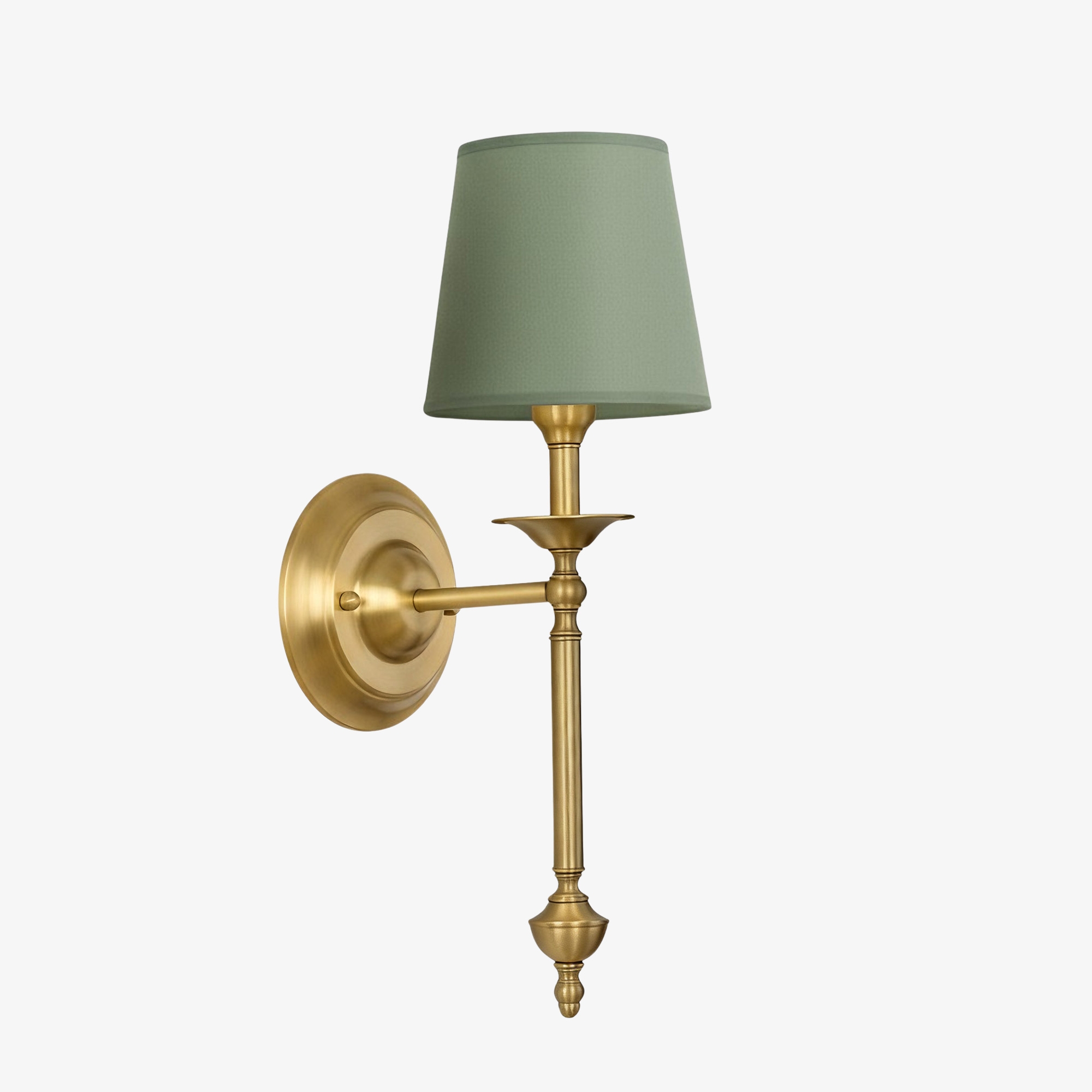 Arcuma Elegant Wall Light - Copper or Black Finishes Sconce with Fabric Shade for Interior KL2337