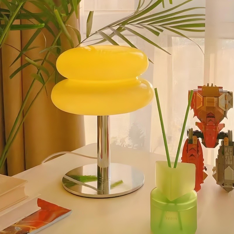 Bauhaus Macaron Stained Glass Table Lamp