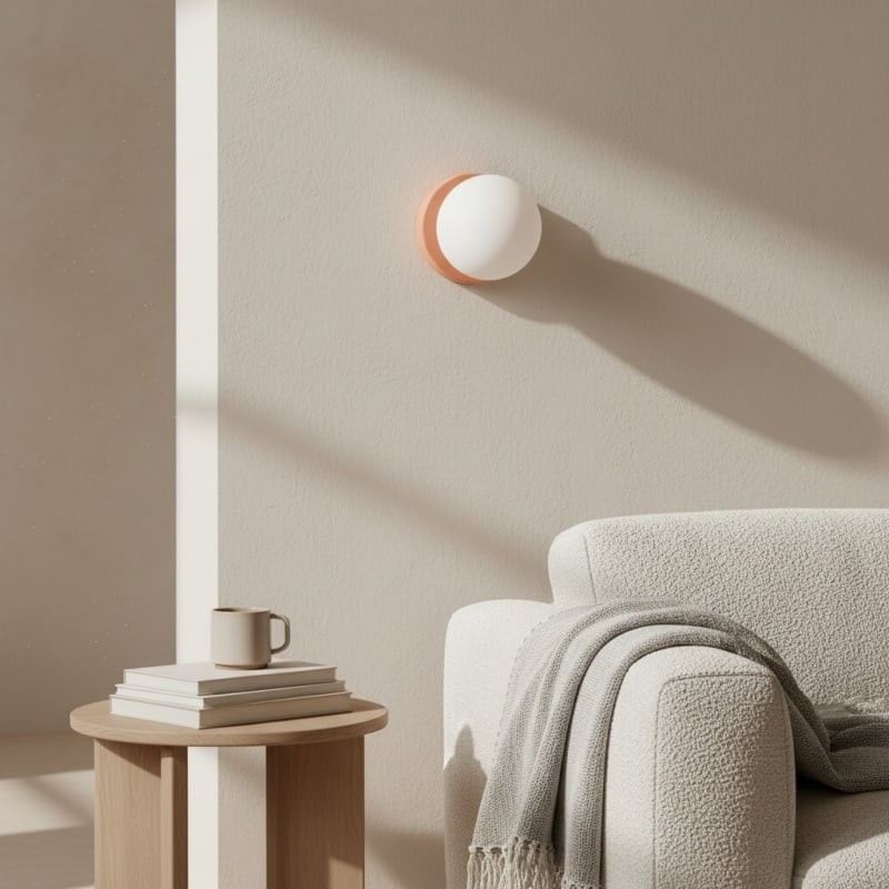 Nuevola Modern Glass Metal Wall Light - Artistic Accent Sconce for Cozy Nooks KL2089