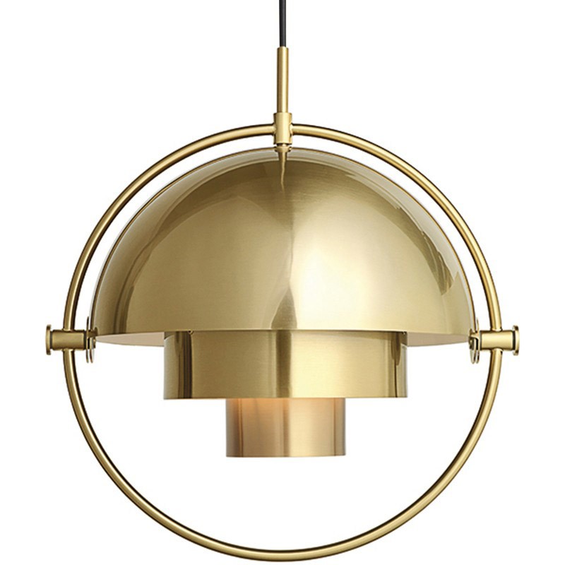 Multi-Lite Pendant Light - Layered Metal Pendant Lamp For Kitchen Island