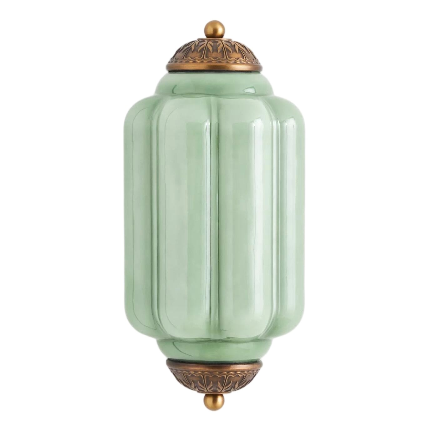 Eloise Long Pumpkin Retro Glass Recessed Wall Lamp KL857