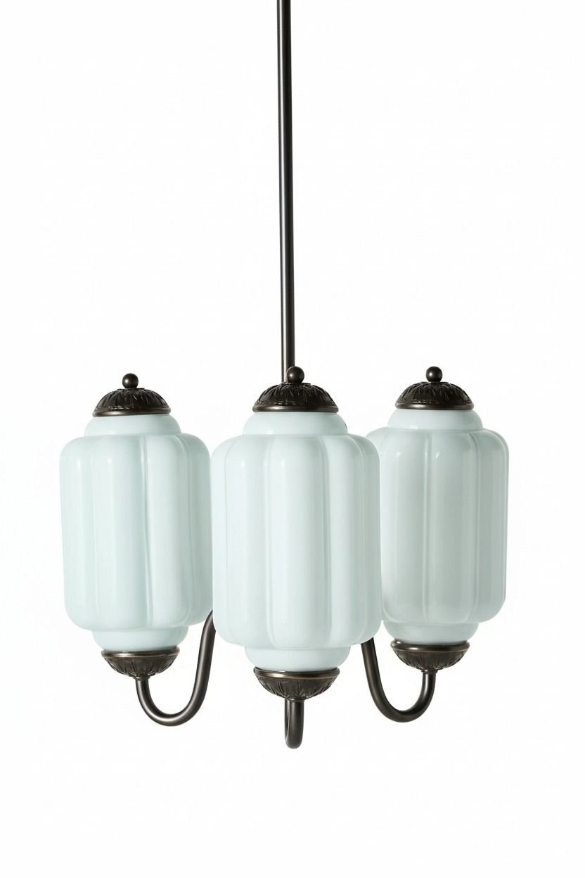 Eloise Vintage Glass Pumpkin Pendant Light - Decorative Lighting for Kitchen KL1453