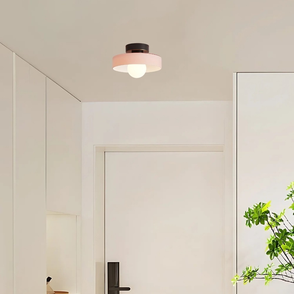Stained Glass Flush Disc Orb Ceiling Light KL917