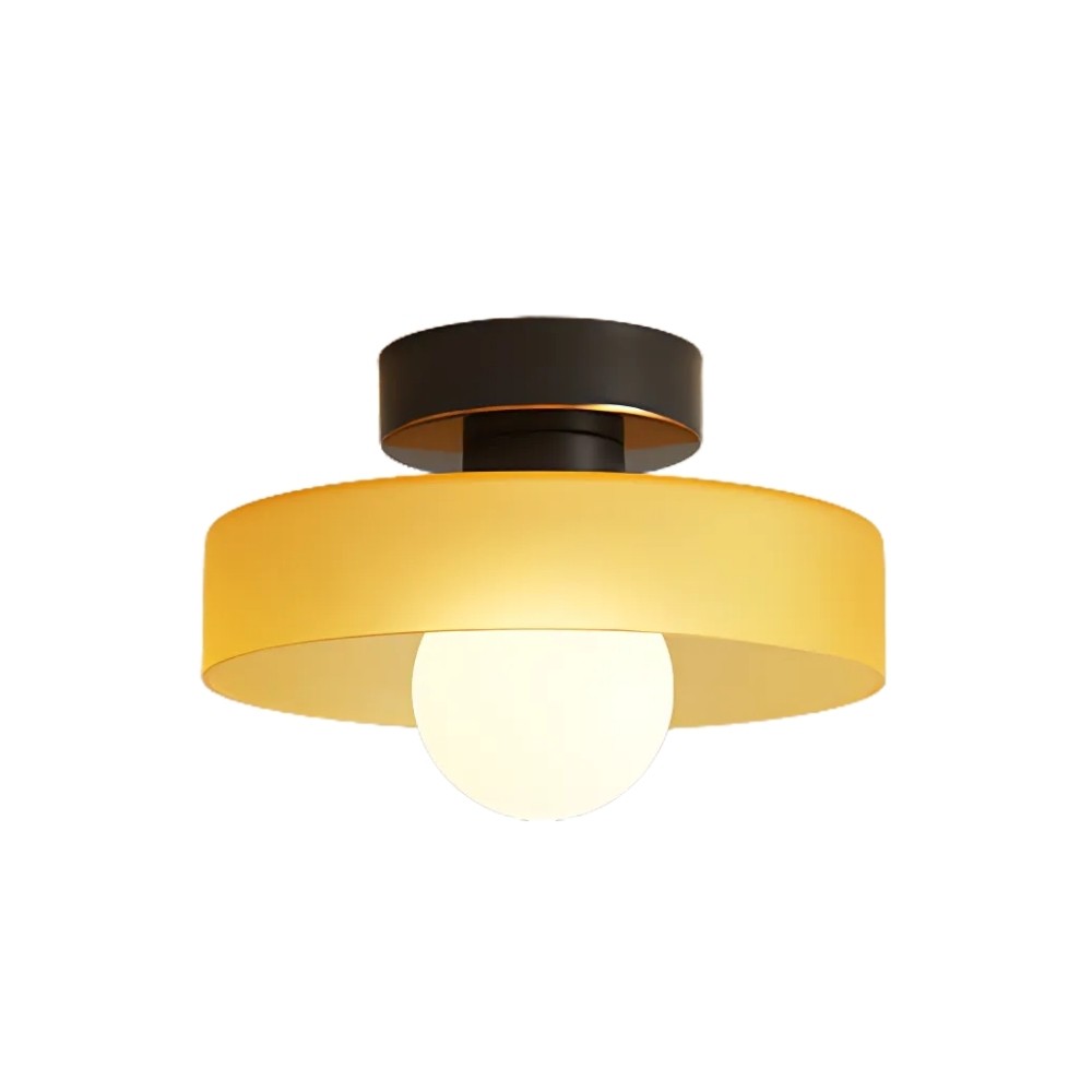 Stained Glass Flush Disc Orb Ceiling Light KL917
