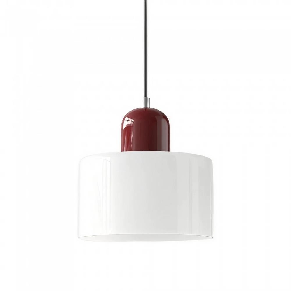 Morandi Cylinder Stained Glass Pendant Light KL17