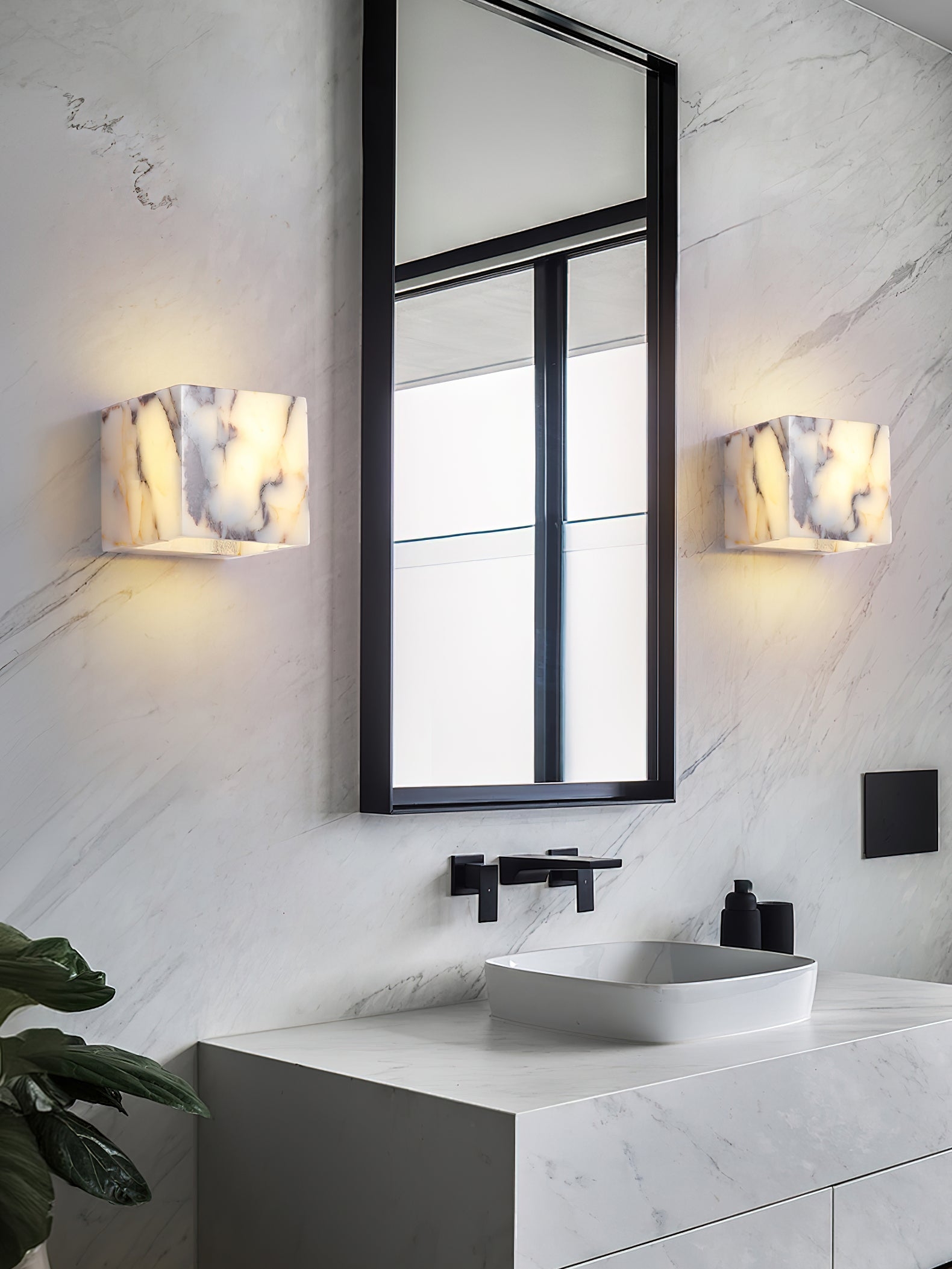 Square Marble Wall Lamp D625