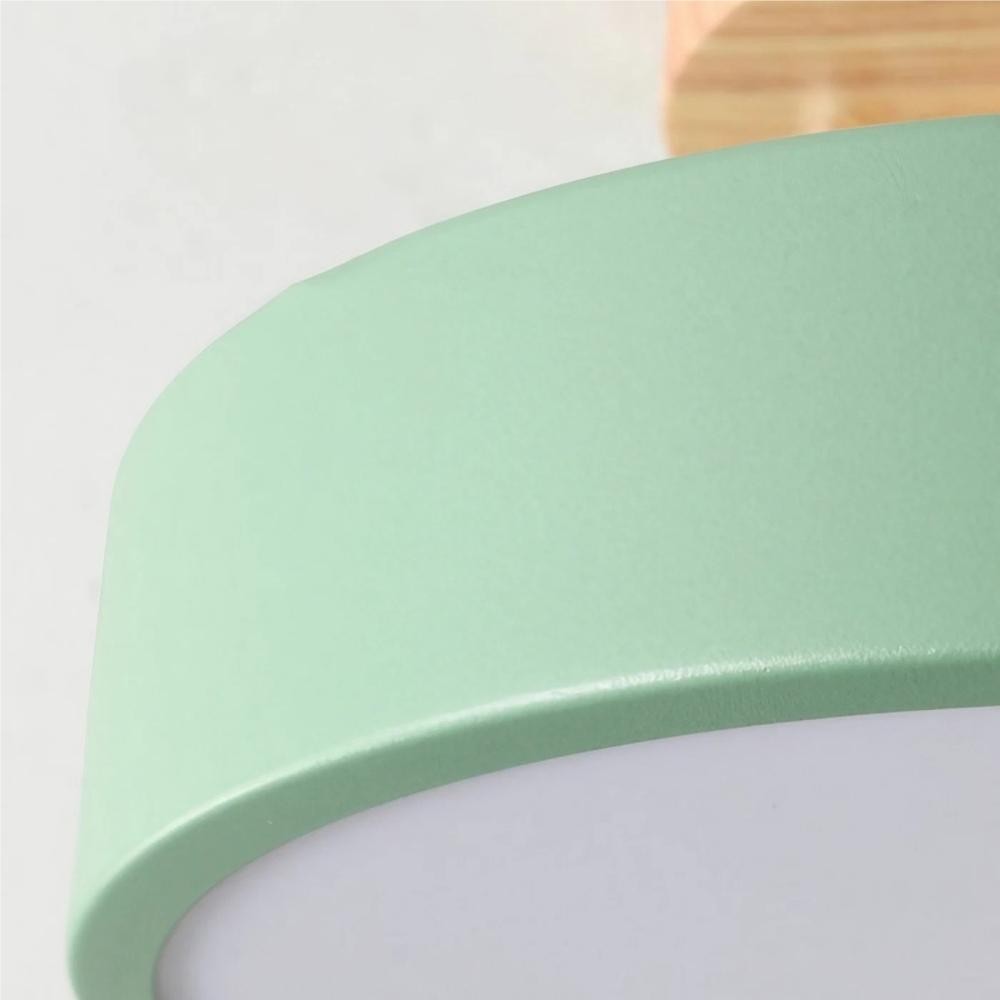 Scandinavian Design Round Wooden Ceiling Light KL37