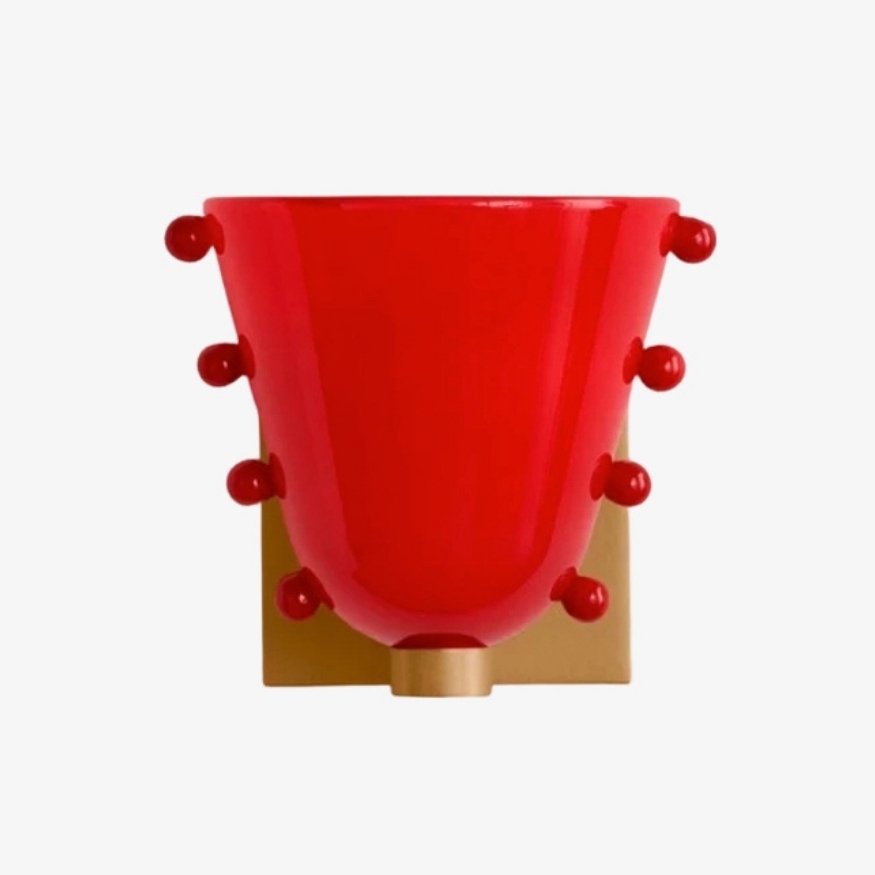 Bellina Decorative Art Glass Wall Lamp - Modern Gemma Wall Sconce for Bedroom and Entryway KL2329