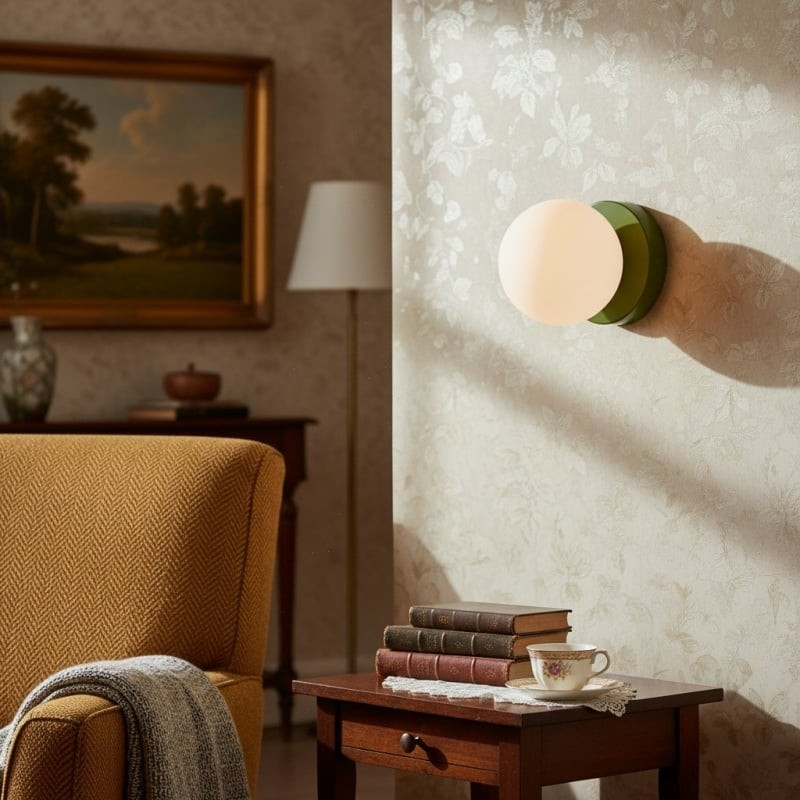 Nuevola Modern Glass Metal Wall Light - Artistic Accent Sconce for Cozy Nooks KL2089