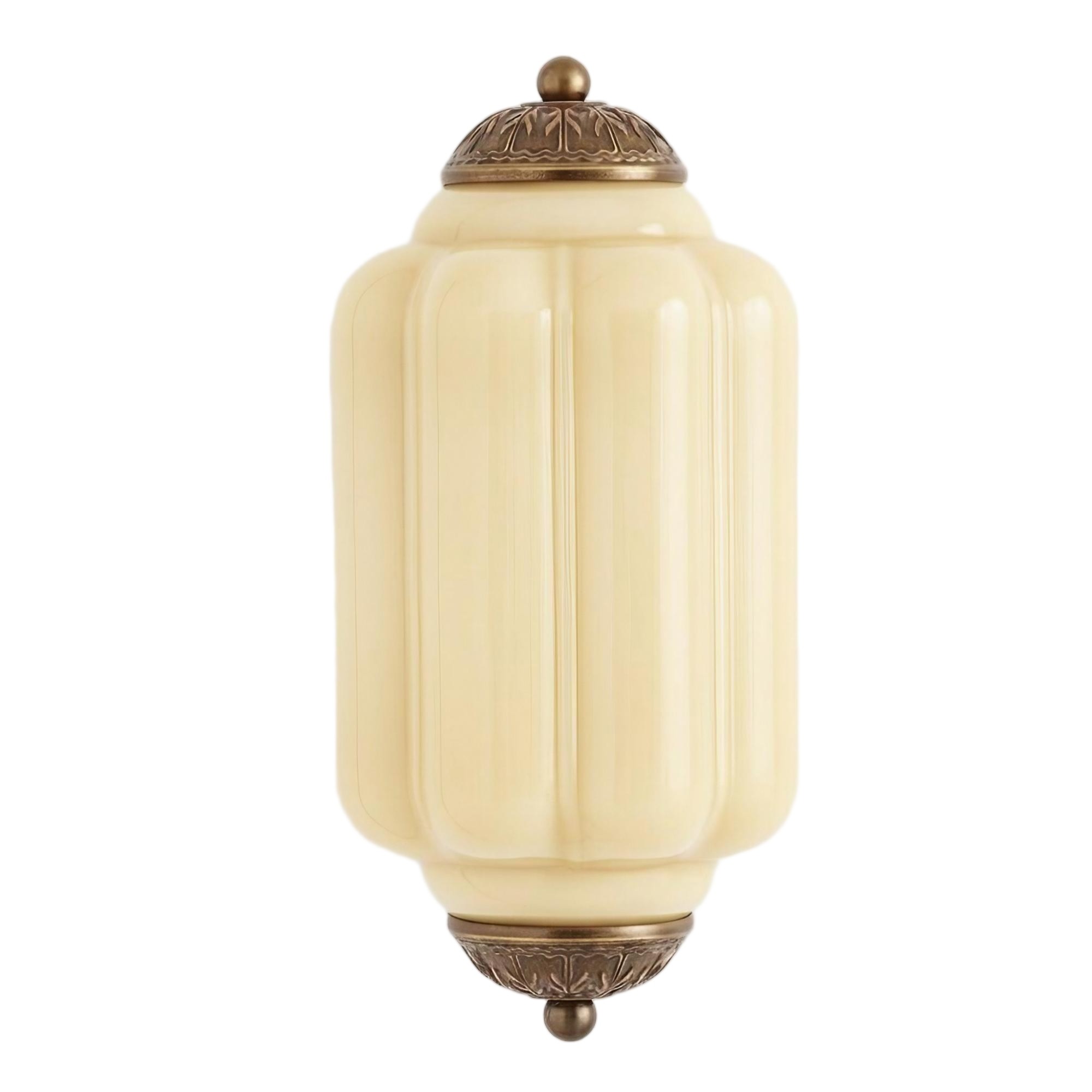 Eloise Long Pumpkin Retro Glass Recessed Wall Lamp KL857