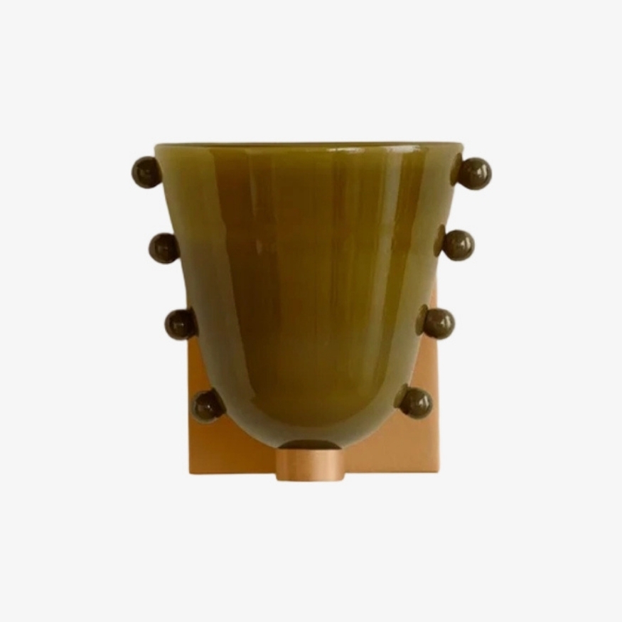 Bellina Decorative Art Glass Wall Lamp - Modern Gemma Wall Sconce for Bedroom and Entryway KL2329