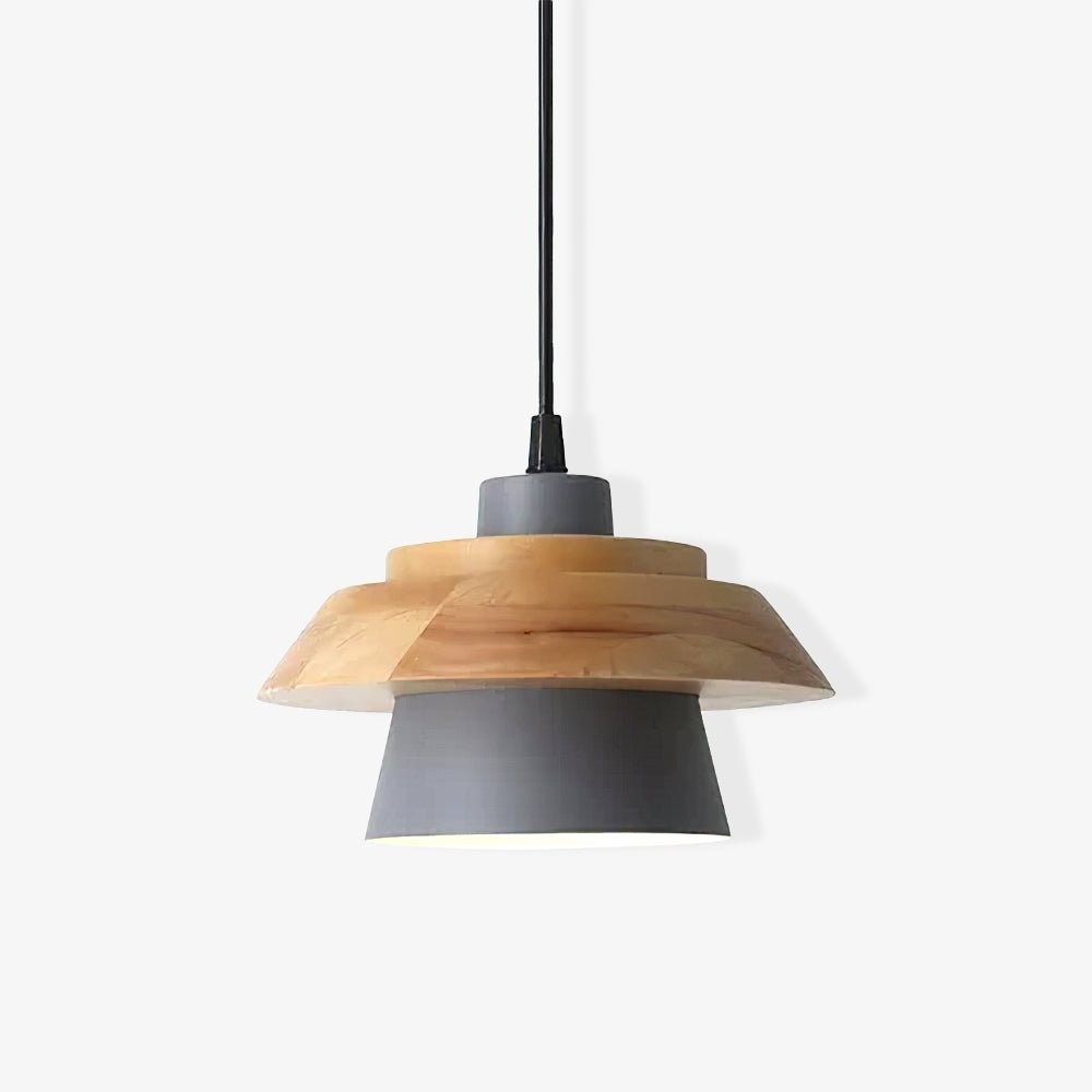 Stone Wood Pendant Lamp KL664
