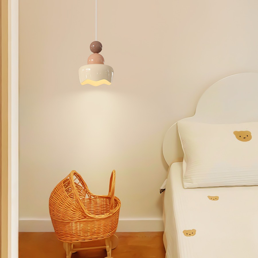 Cream Sunny Rain Doll Resin Pendant Light KL126