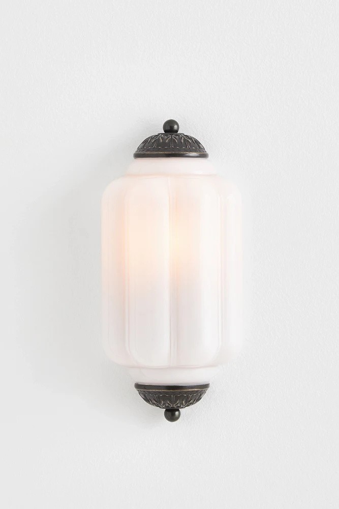 Eloise Long Pumpkin Retro Glass Recessed Wall Lamp KL857