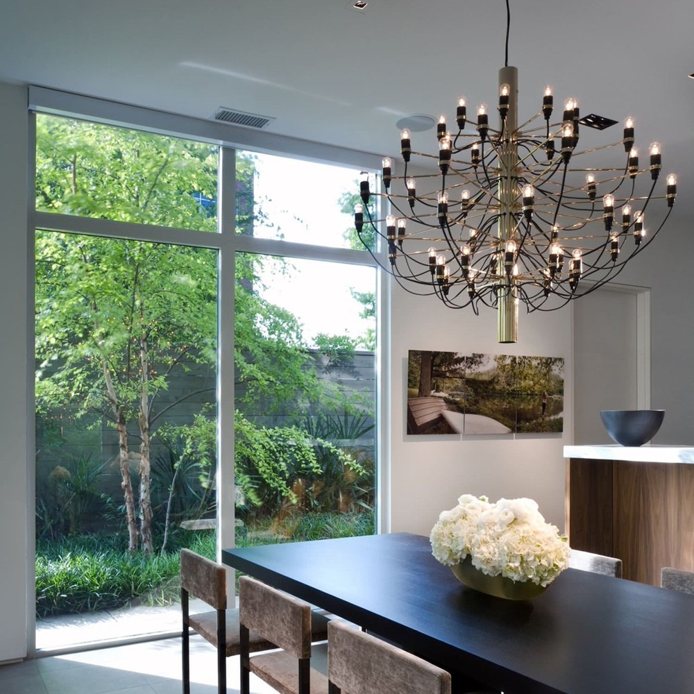 2097 Suspension Lamp - Sleek Multi-Head Chandelier For High Ceilings and Large Spaces