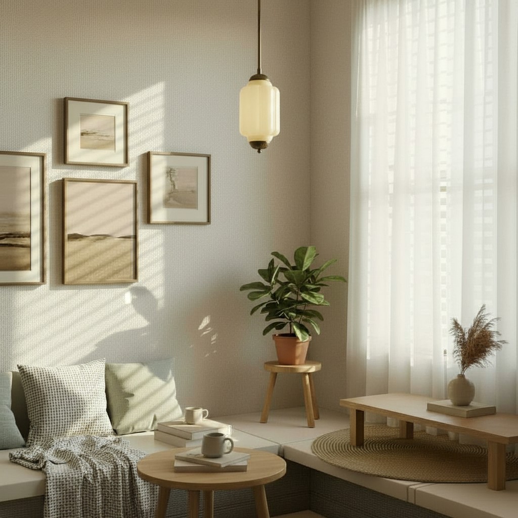 Eloise Simple Glass Irregular Lantern Pendant Lamp KL828