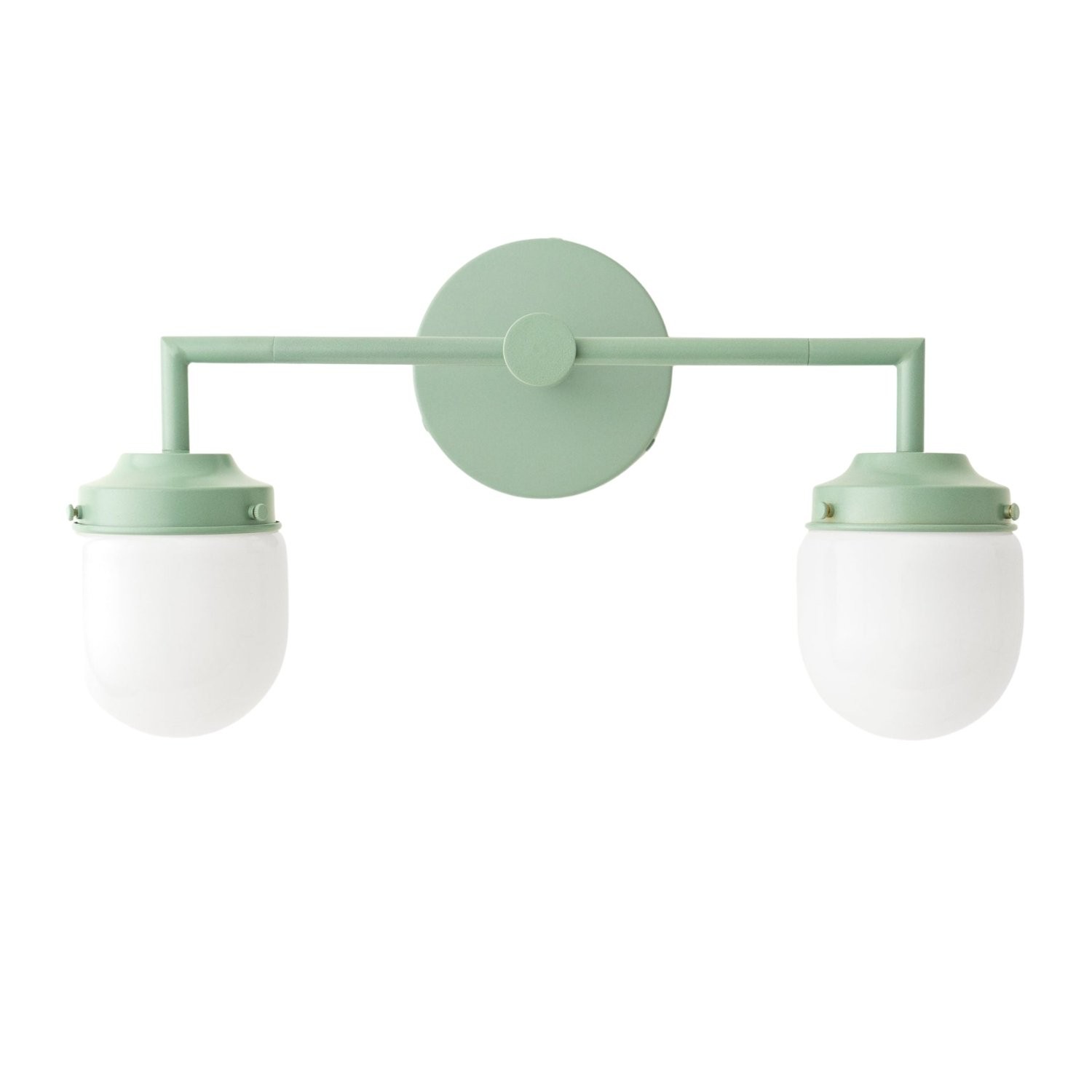 Opalume Glass Double Vanity Light - Vintage Style Bathroom Double Wall Lighting KL1430