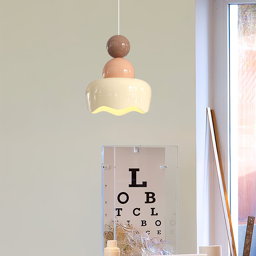 Cream Sunny Rain Doll Resin Pendant Light KL126