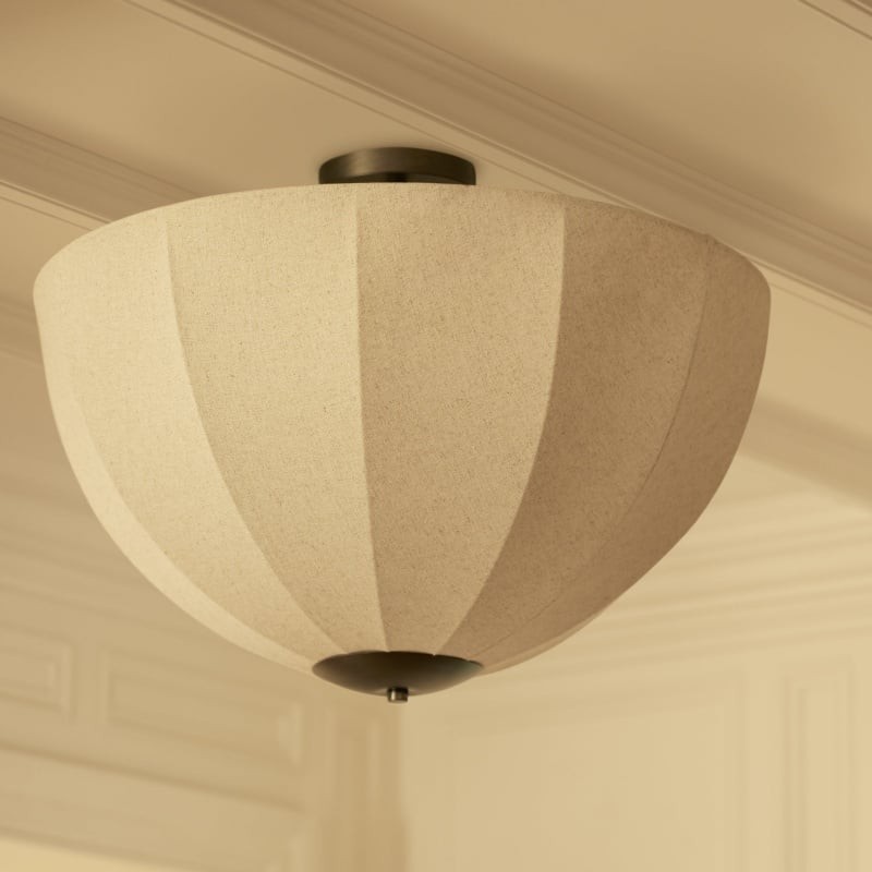 Lumarys Fabric Ceiling Light - Dome Shade Lighting for Hallway and Living Area KL1629
