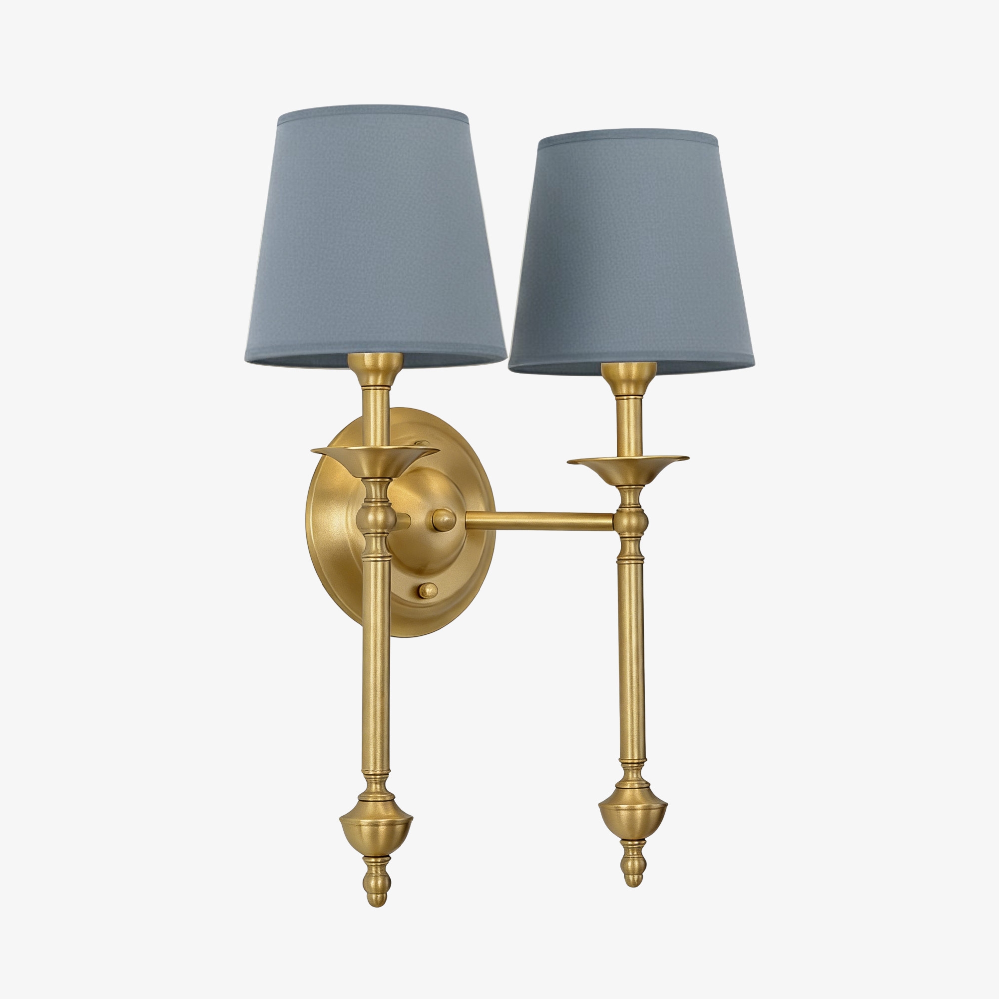 Arcuma Elegant Wall Light - Copper or Black Finishes Sconce with Fabric Shade for Interior KL2337