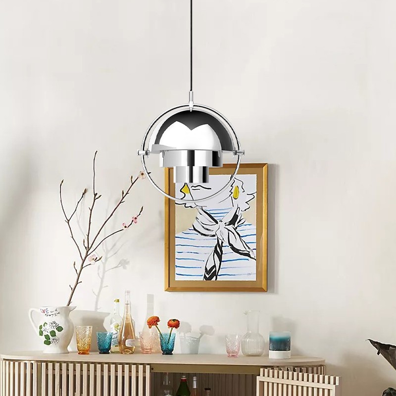 Multi-Lite Pendant Light - Layered Metal Pendant Lamp For Kitchen Island