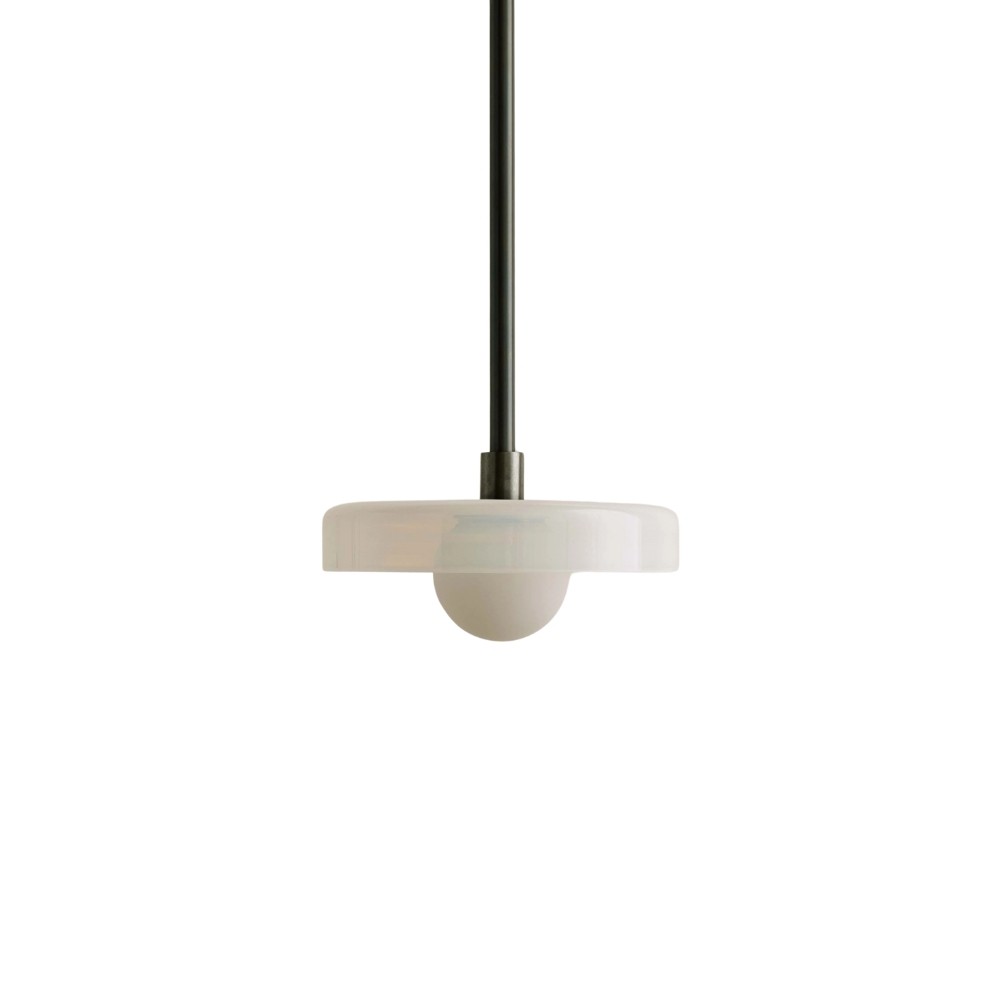 Metal Rod Glass Disc Orb Pendant Light KL923