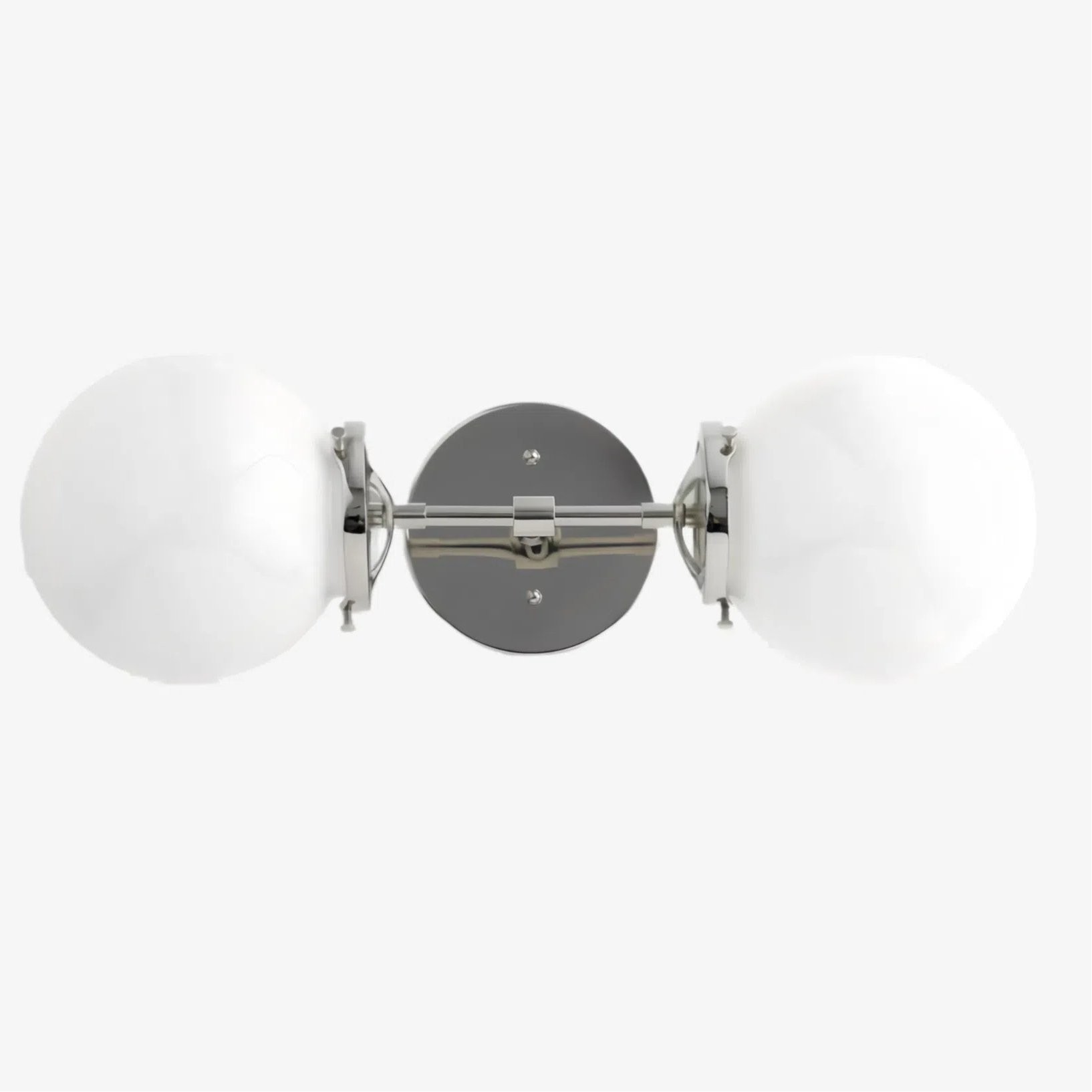 Lumio Globe Art Deco Vanity Light -  Opal Globe Bathroom Sconce KL1416