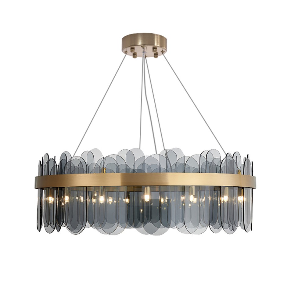 Modern Round Glass Chandelier