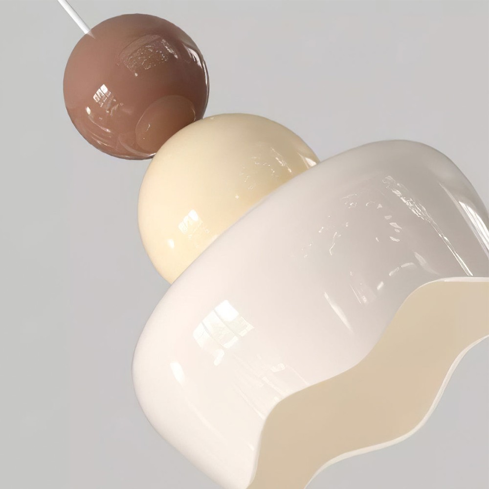 Cream Sunny Rain Doll Resin Pendant Light KL126