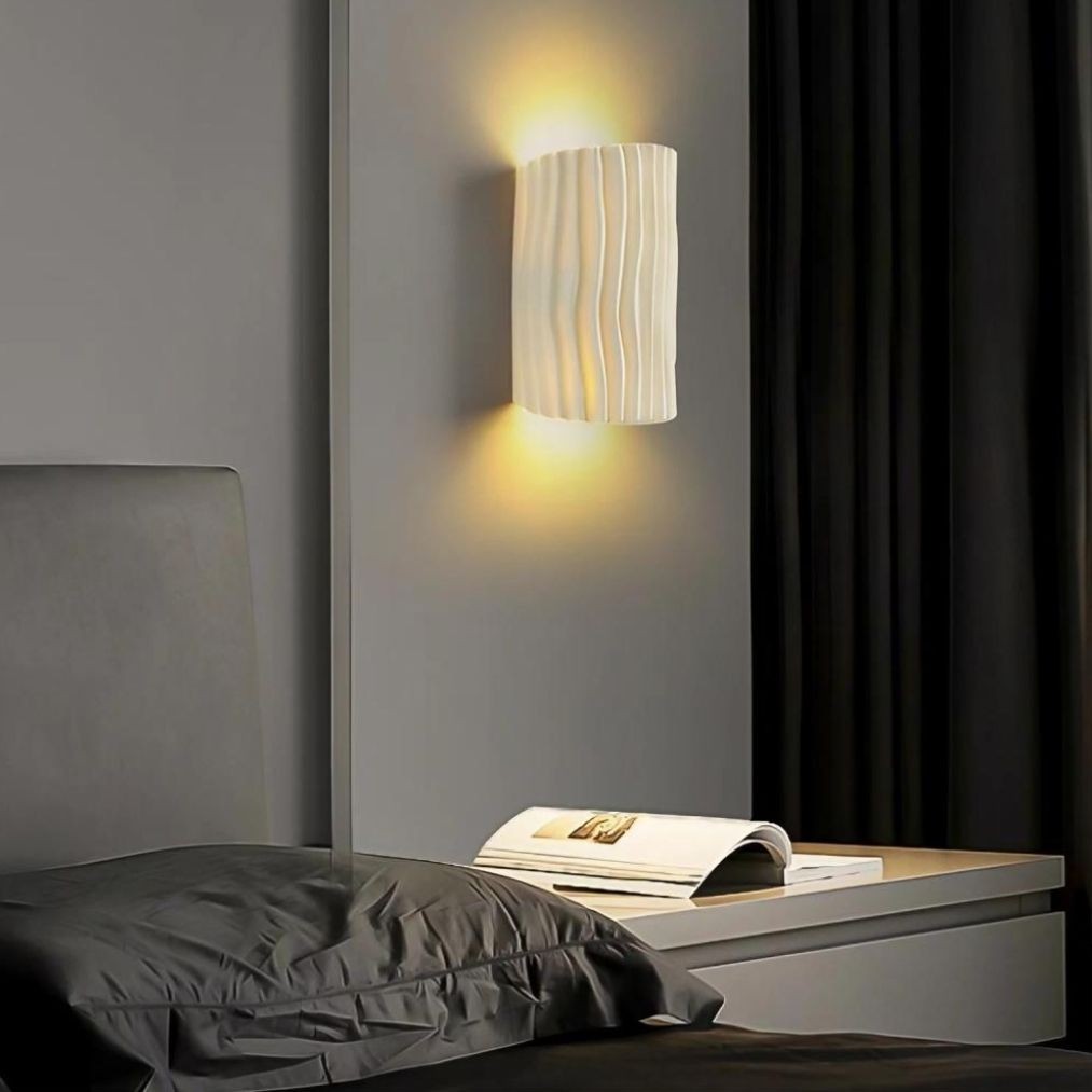 Scandinavian Design Resin Fluted Wall Light KL115