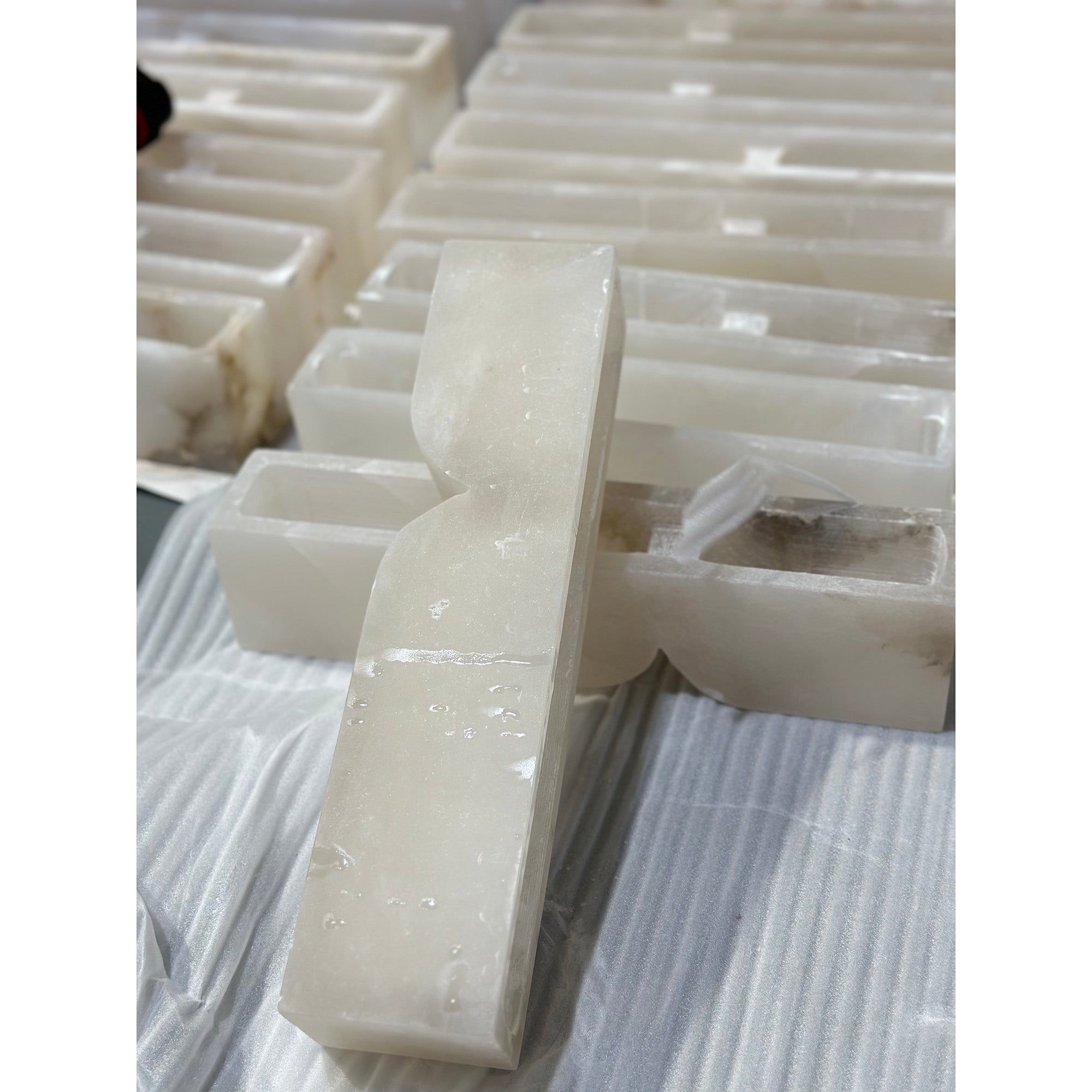 Rectangular Alabaster Wall Lamp D639