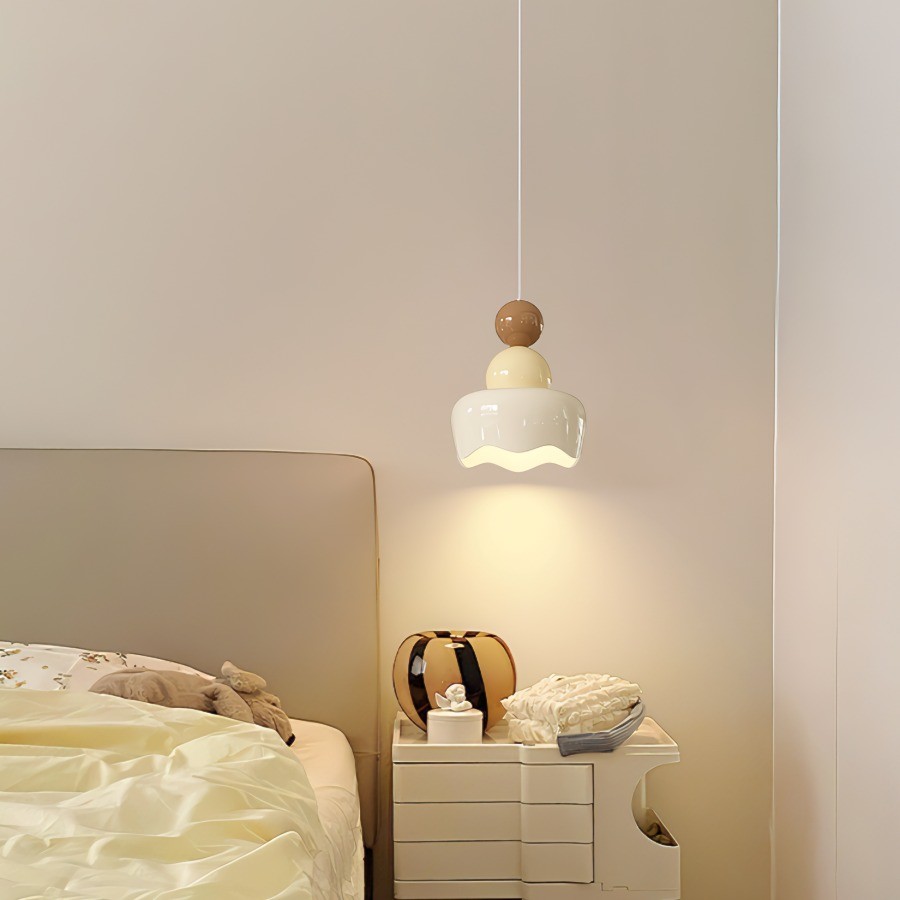 Cream Sunny Rain Doll Resin Pendant Light KL126