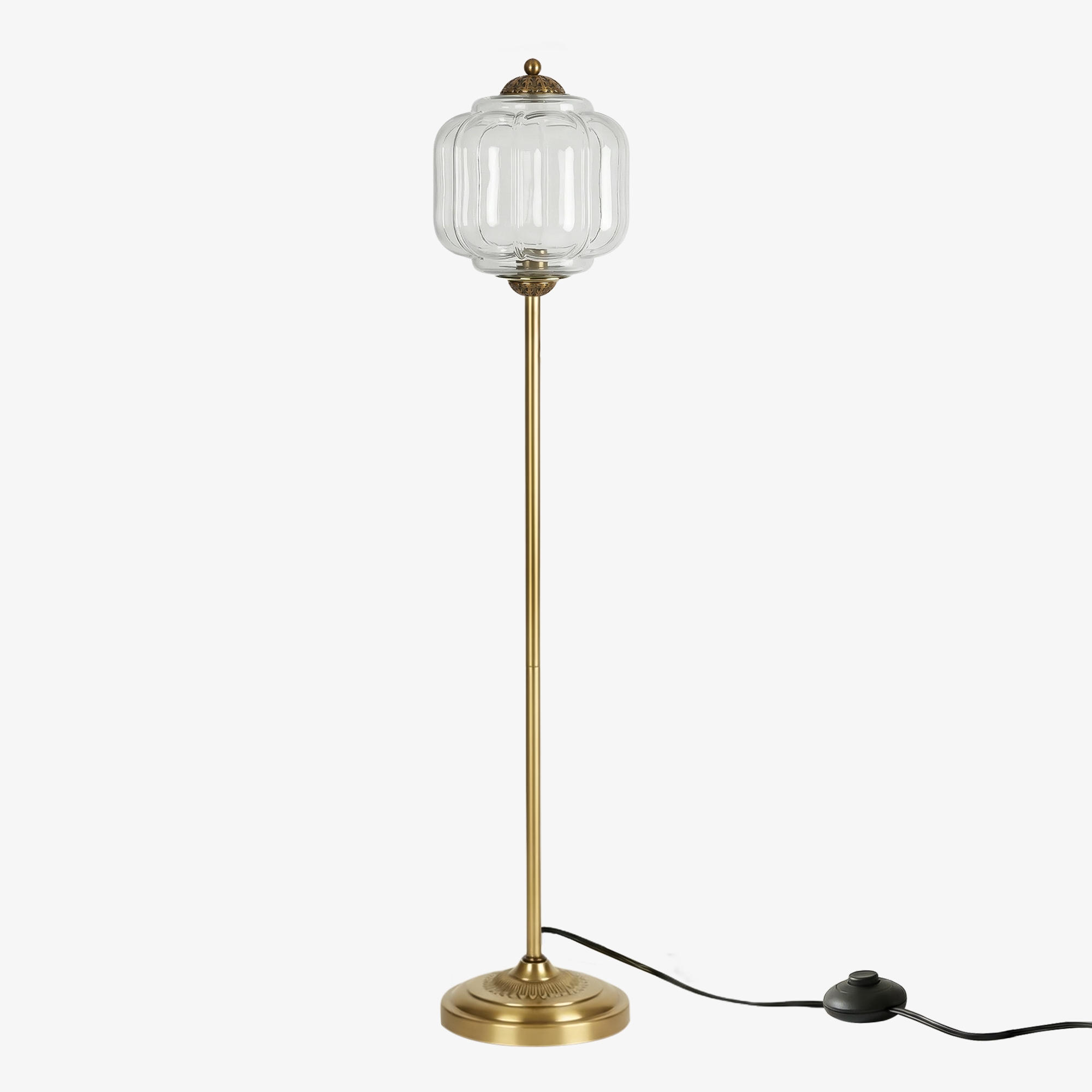 Eloise Artistic Textured Glass Floor Lamp - Elegant Lighting for Bedroom or Interior Space KL2330