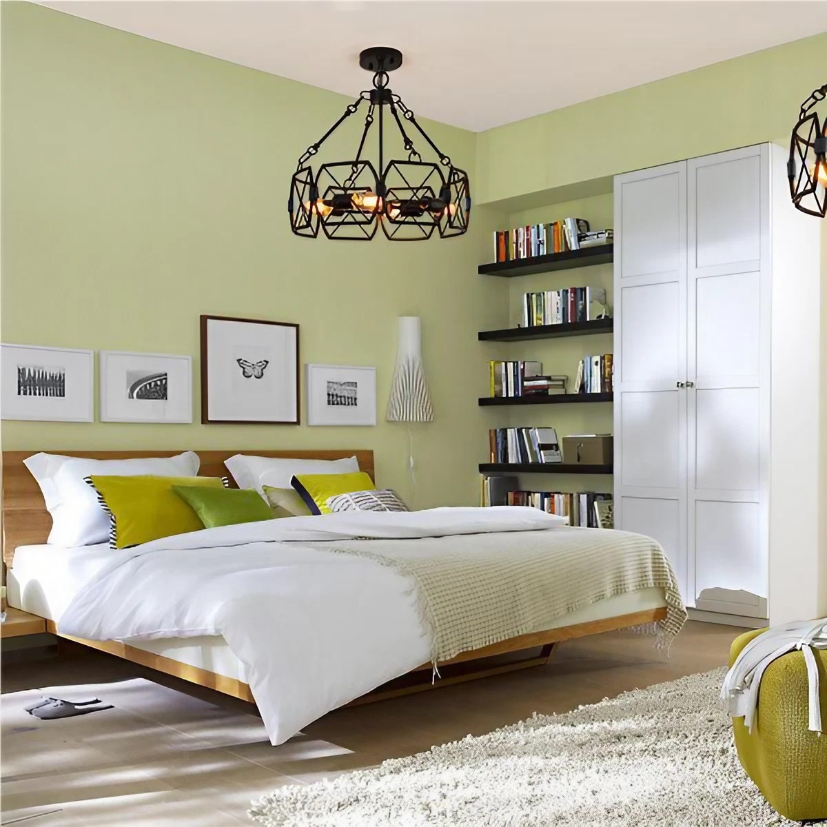 Rustic Industrial Cage Pendant Light KL83