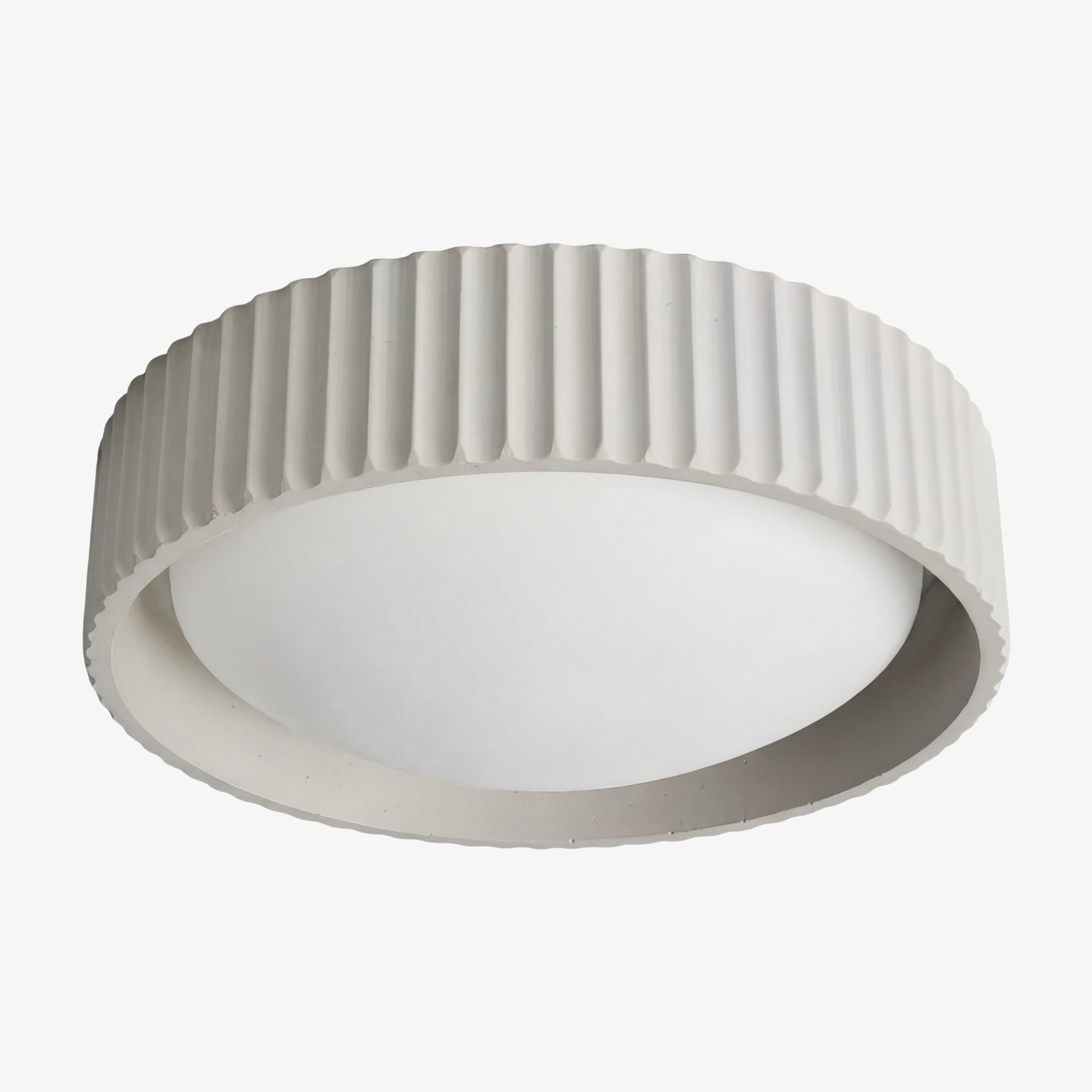 Acrion Minimalist Acrylic Ceiling Lamp - Circle Concrete Ceiling Light for Living Areas KL2333