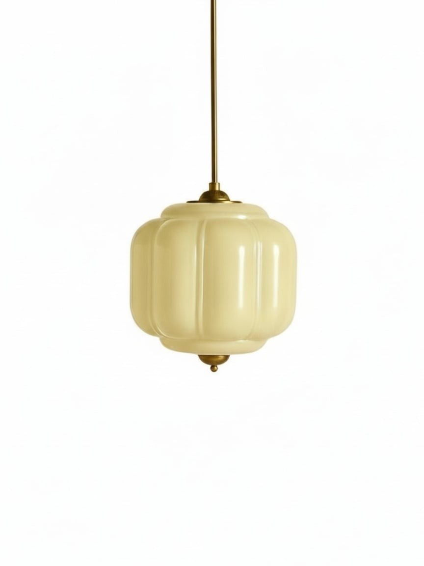 Eloise Vintage Glass Pumpkin Pendant Light - Decorative Lighting for Kitchen KL1453