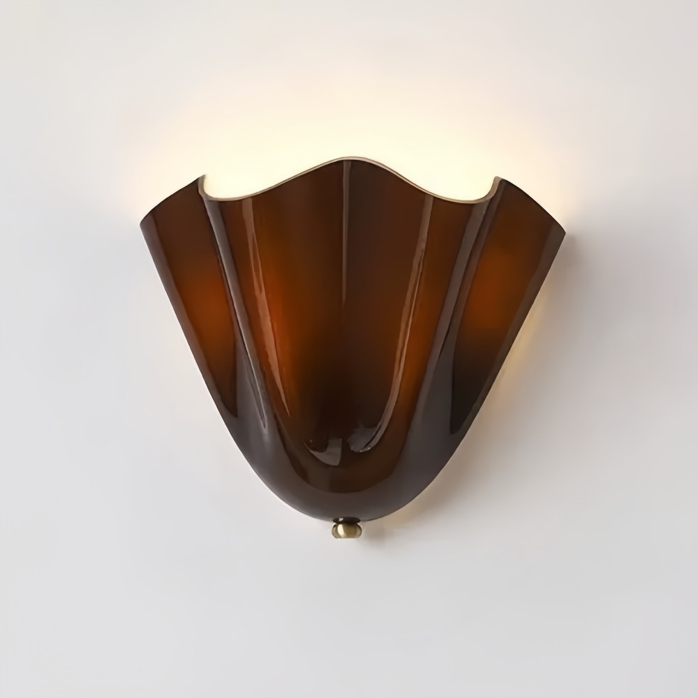 Vera Glass Wall Lamp - Vintage Accent Sconce for Bedroom and Living Space KL881