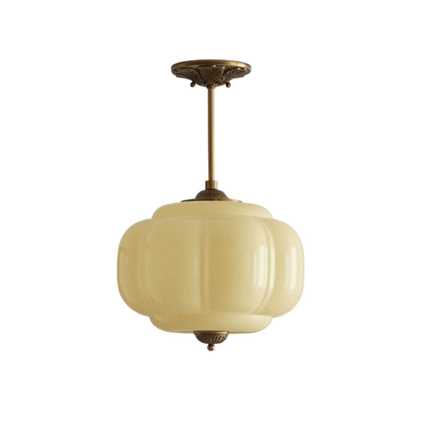 Eloise Vintage Glass Pumpkin Pendant Light - Decorative Lighting for Kitchen KL1453