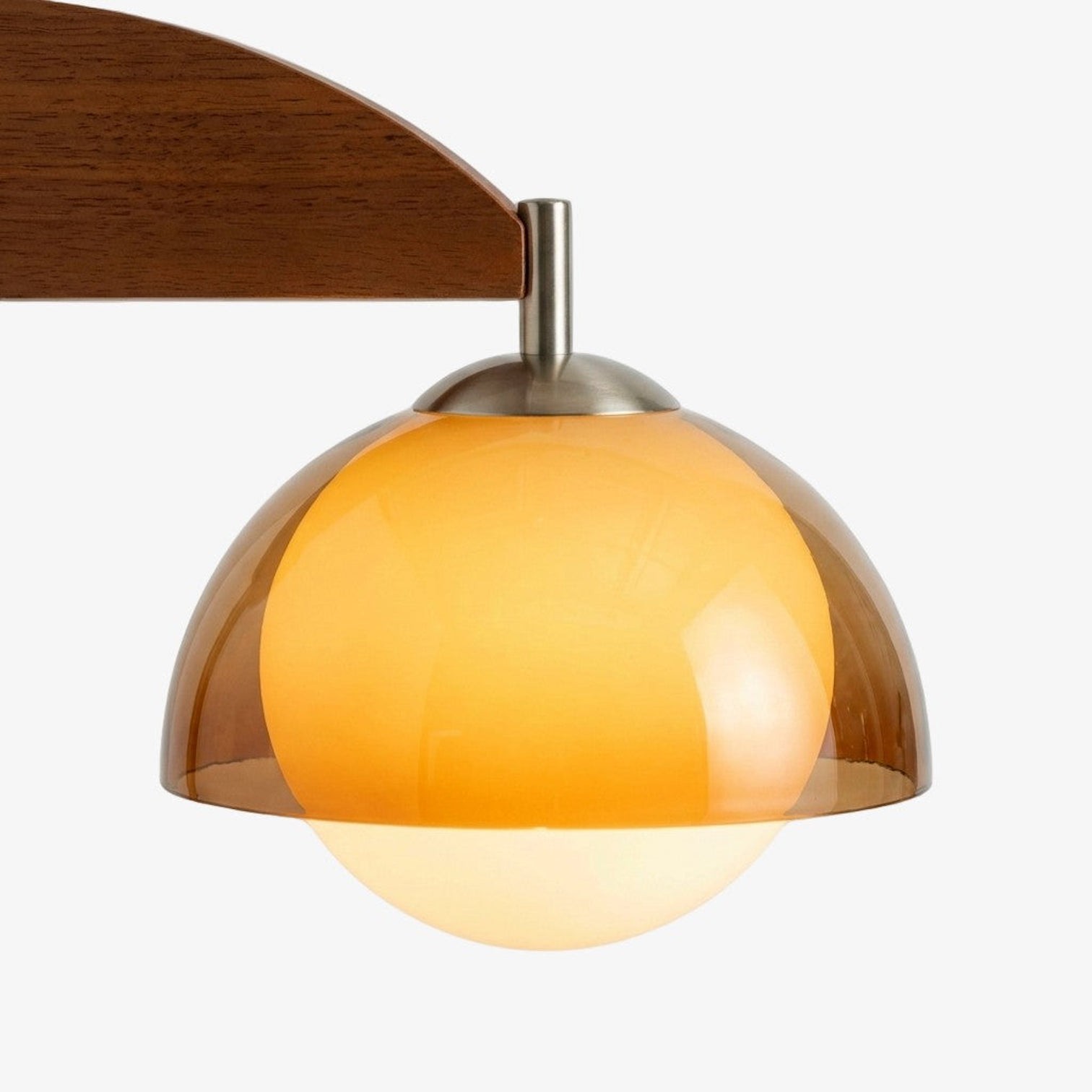 Afterglow Contemporary Wall Lamp with Wood Texture Base - Ambient Lighting for Hallway and Entryway KL2149