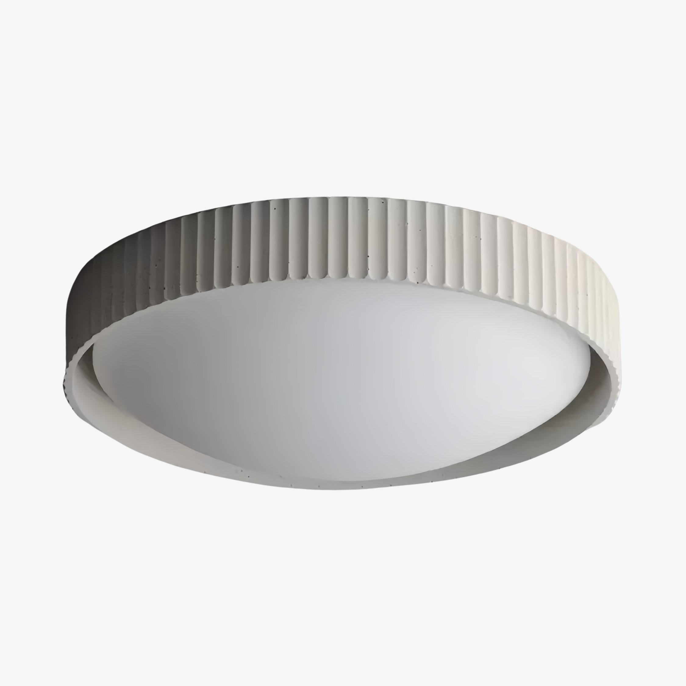 Acrion Minimalist Acrylic Ceiling Lamp - Circle Concrete Ceiling Light for Living Areas KL2333