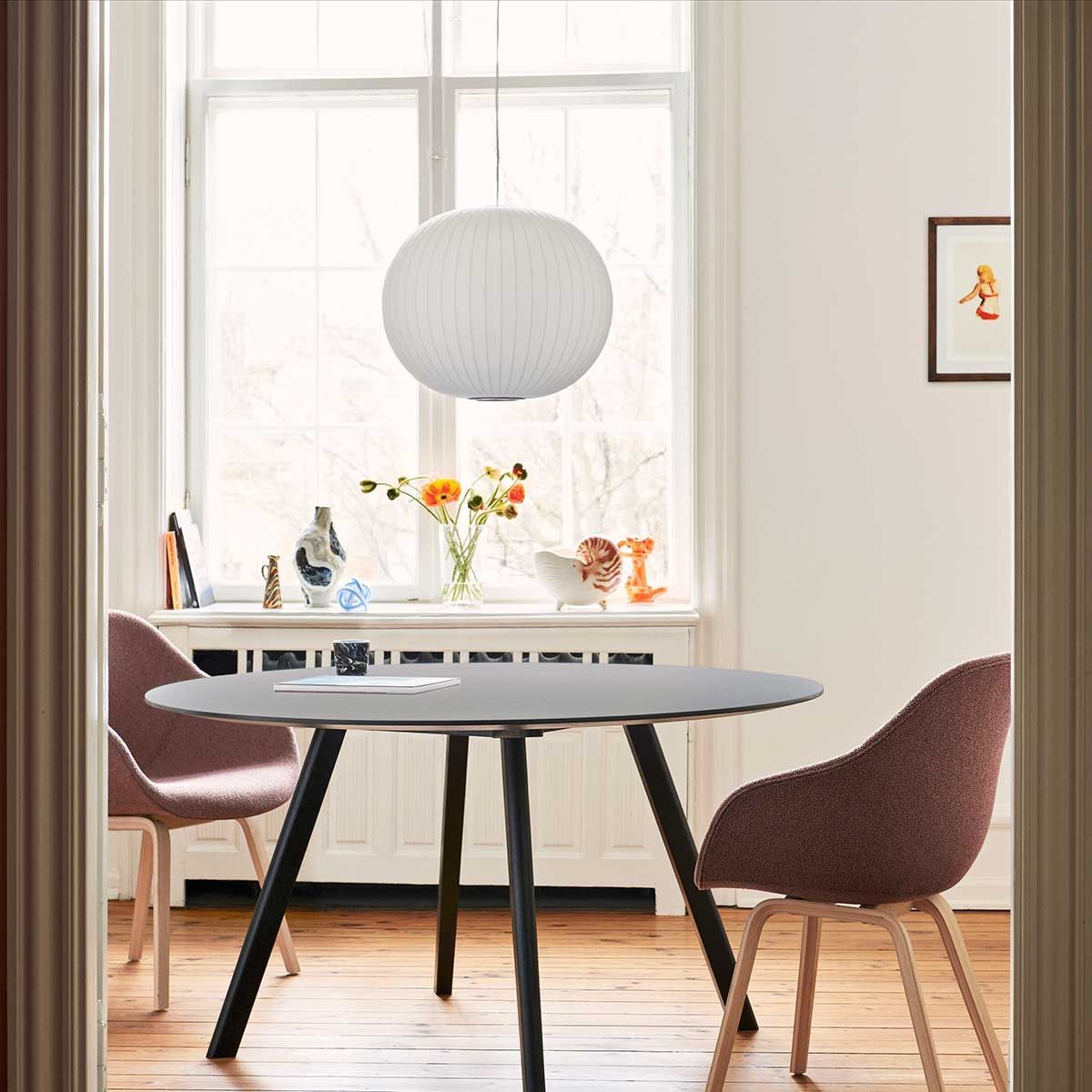 Lightweight Nelson Bubble Pendant Light - Modern Silk Pendant Light for Office or Lounge