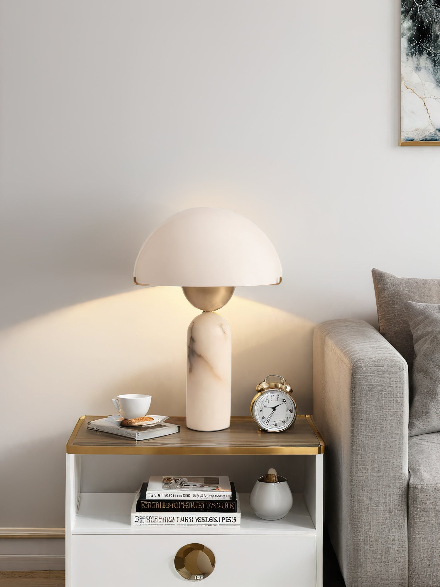 Peono Alabaster Table Lamp D440