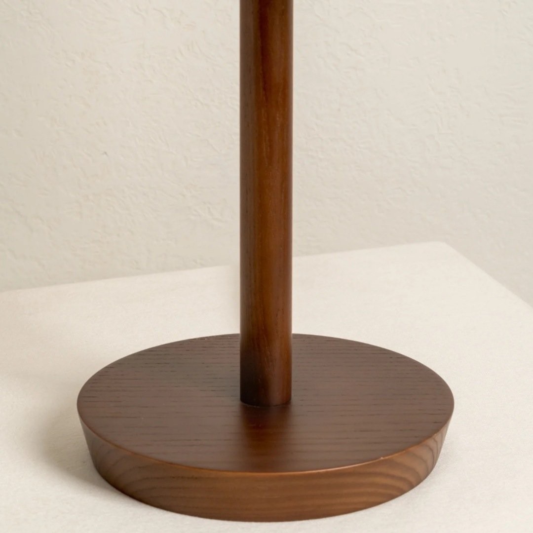 Linbron Minimalist Fabric Shade Table Lamp - Cylinder Stripe Table Lamp for Office and Lounge KL1662