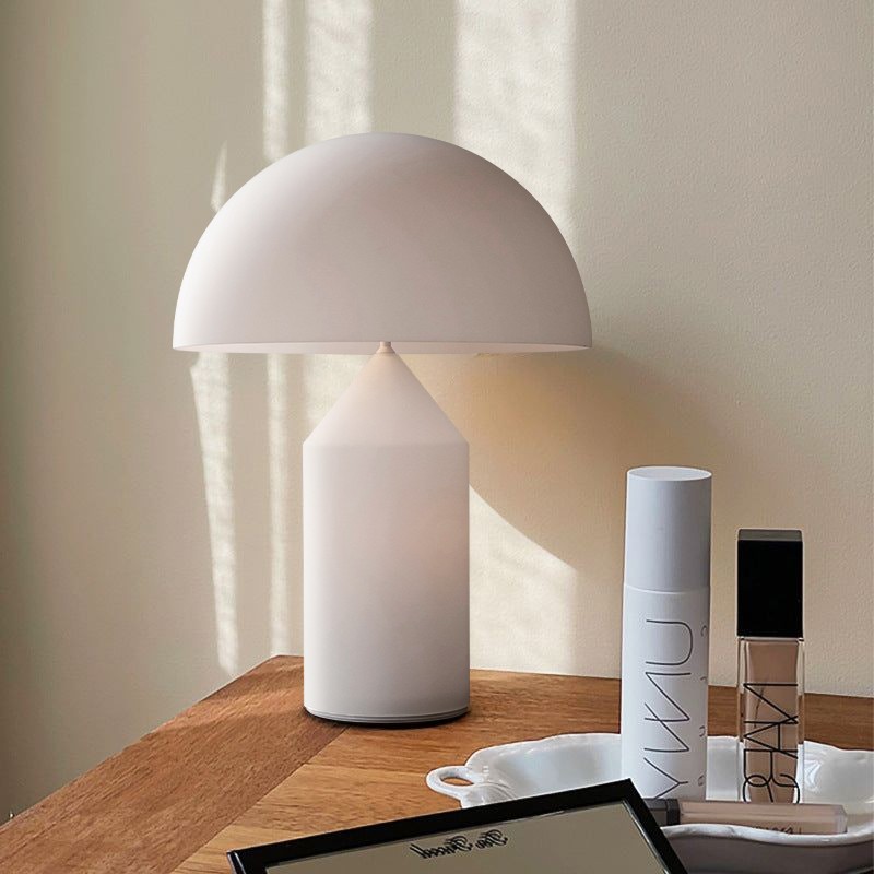 Atollo Metal Table Lamp - Decorative Dome Table Light for Office or Lounge