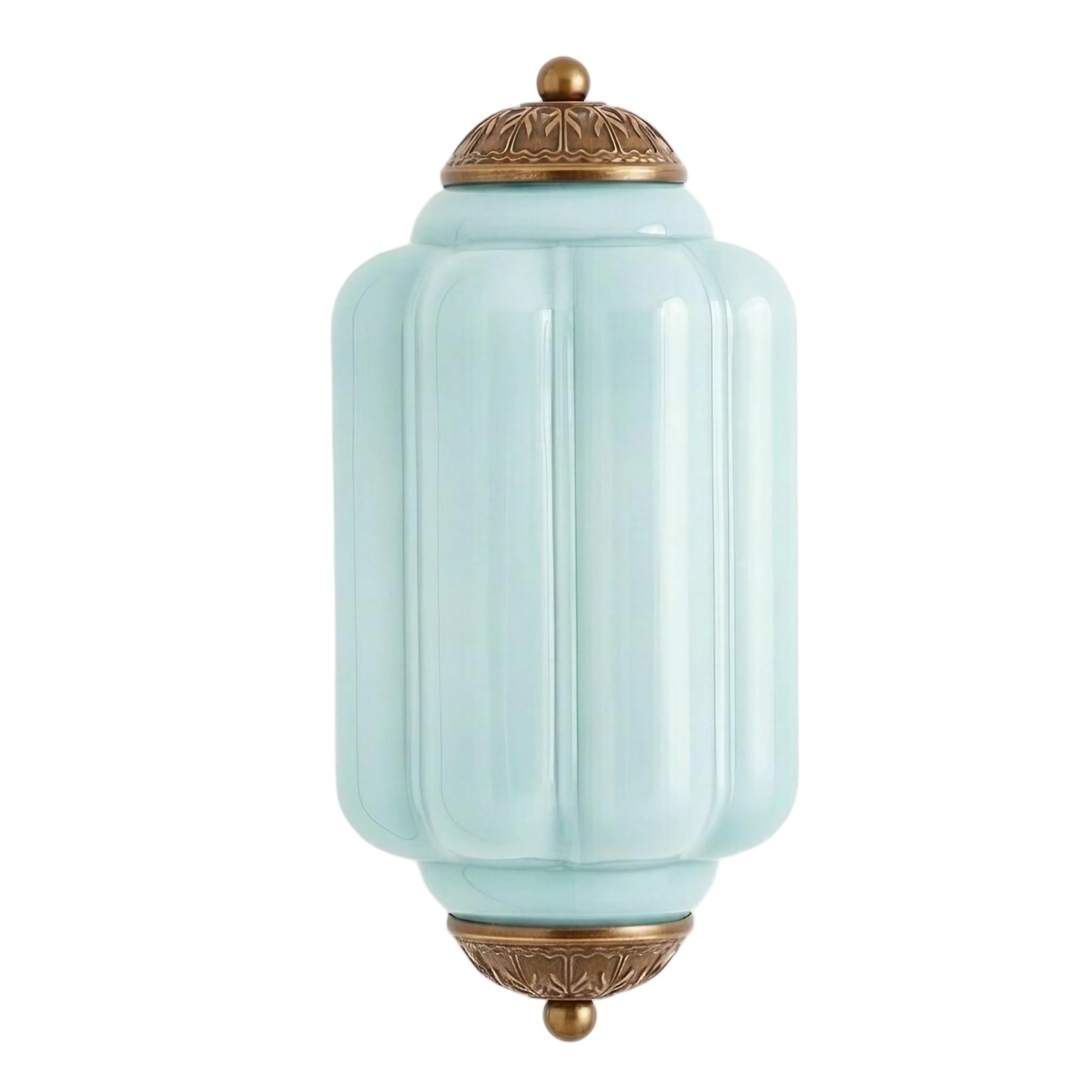 Eloise Long Pumpkin Retro Glass Recessed Wall Lamp KL857