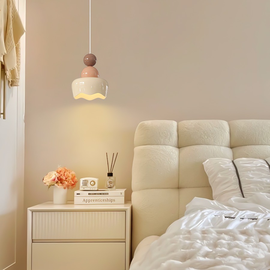 Cream Sunny Rain Doll Resin Pendant Light KL126