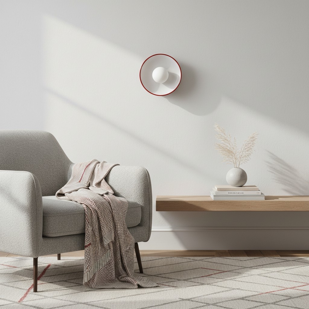 Kalo Round Glass Metal Base Wall Light Ceiling Light- Disc Orb Wall Sconce for Modern Interior KL922